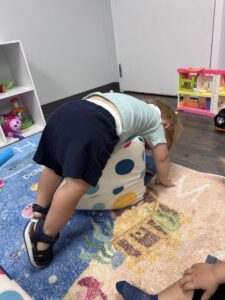 Fun toddler climbing play and social turn-taking with friends
